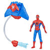 Marvel Spider-Man, figurine Spider-Man Héros aquatique de 10 cm avec accessoire à jet d'eau