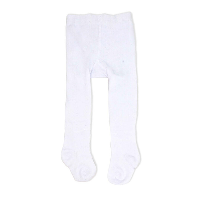 Baby Mode Signature 2 Pack Tights: Black & White 6-12M
