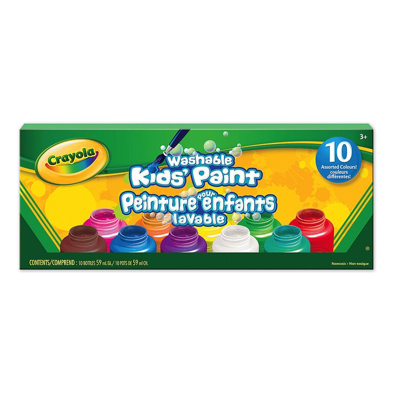 Crayola peinture pour enfants lavable, 10 ct