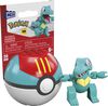 MEGA Pokemon Totodile building set with 30 pieces and Poke Ball