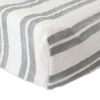 Housse de Matelas à Langer en Mousseline de Coton Red Rover - Grey Double Stripe - Notre exclusivité