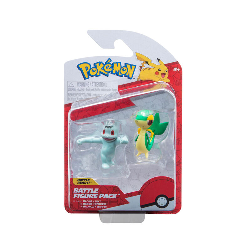 Pokémon Battle Figure 2-Pack - Machop & Snivy