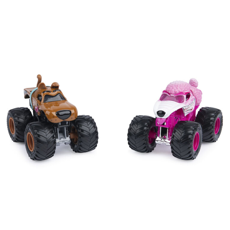 Monster Jam, Official Monster Mutt Poodle Vs. Scooby Doo Die-Cast Monster Trucks, 1:64 Scale