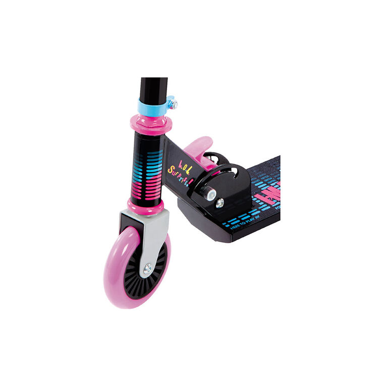 L.O.L. Surprise! Remix Soundtrack Kick Scooter with Wireless Music Speaker and Microphone for Kids