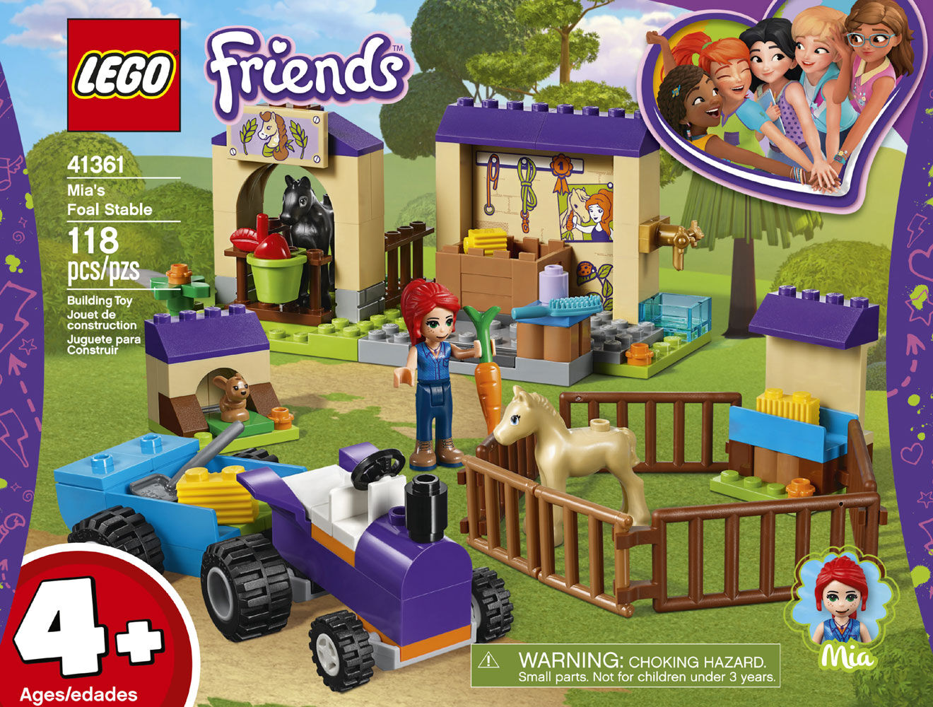 lego friends mia horse stable