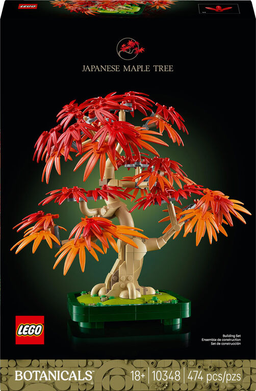 LEGO Botanicals Japanese Red Maple Bonsai Tree - Home Decor DIY Kit for Adults 18+ - 10348