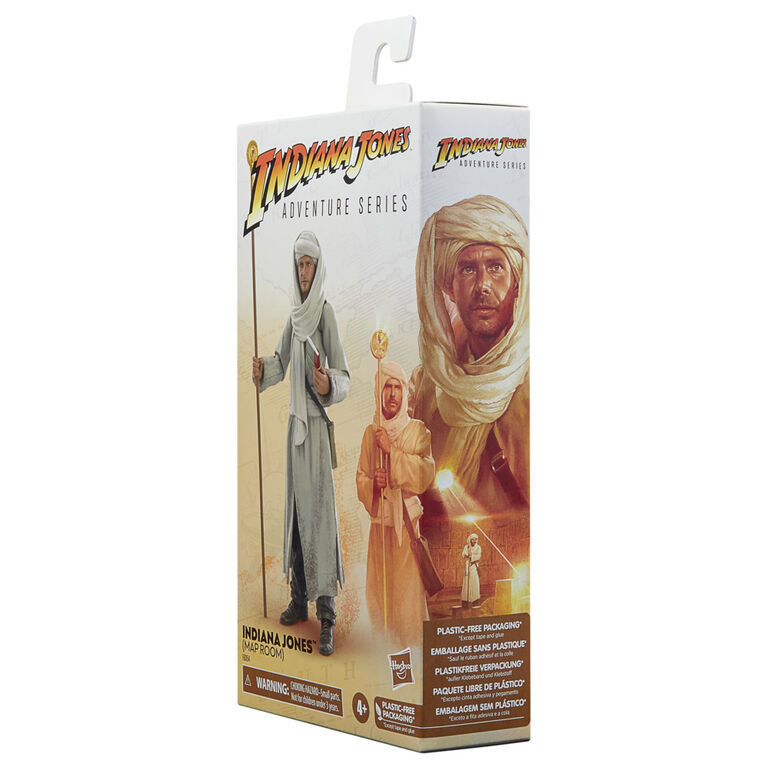 Indiana Jones and the Raiders of the Lost Ark Adventure Series Indiana Jones (Map Room), 6" Indiana Jones Action Figures - R Exclusive
