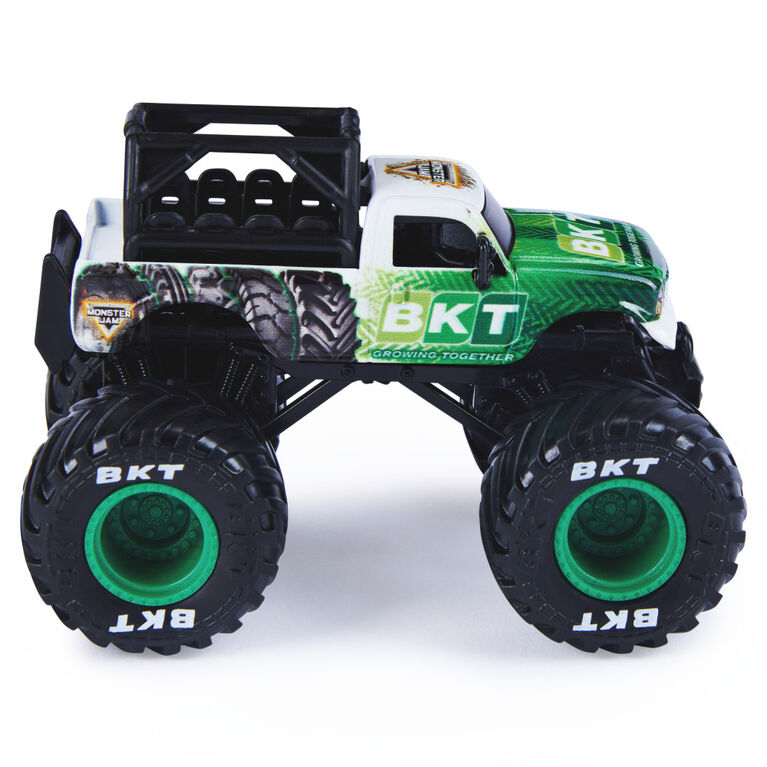 Monster Jam, Official BKT Truck, Die-Cast Vehicle, Ride Trucks Series, 1:64 Scale