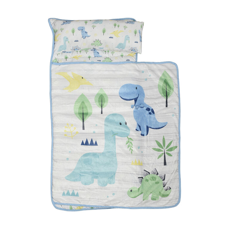 Toddler Naptime Blanket with Attached Pillow - Dinosaur