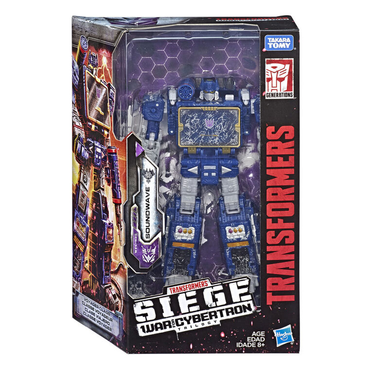 Transformers Generations War for Cybertron Voyager WFC-S25 Soundwave Action Figure - Siege Chapter