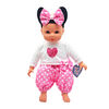 Pink Polka Dot Top, Pants, and Headband for 36cm Doll