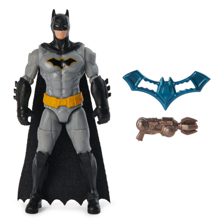 DC Comics, Rebirth Batman Action Figure with 2 Mystery Accessories, 4-inch