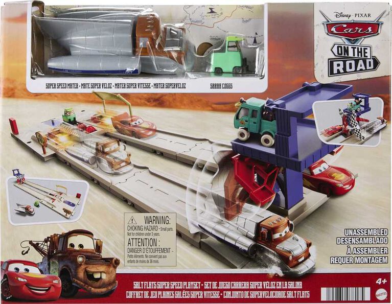Disney/Pixar - Les Bagnoles - Cars On The Road - Coffret de jeu - Plaines salées Super vitesse