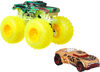 Hot Wheels Monster Truck & Car, 1:64 Scale Die-Cast Truck & Car (2 Vehicles) (Styles May Vary)