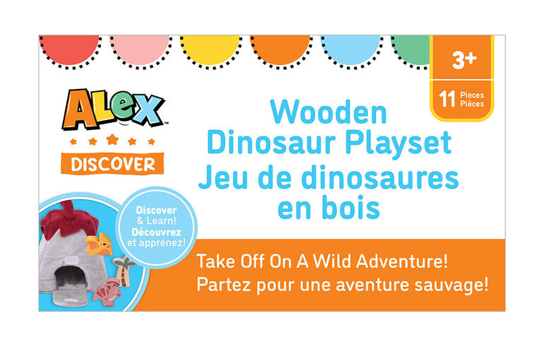 ALEX - Wooden Dinosaur Playset