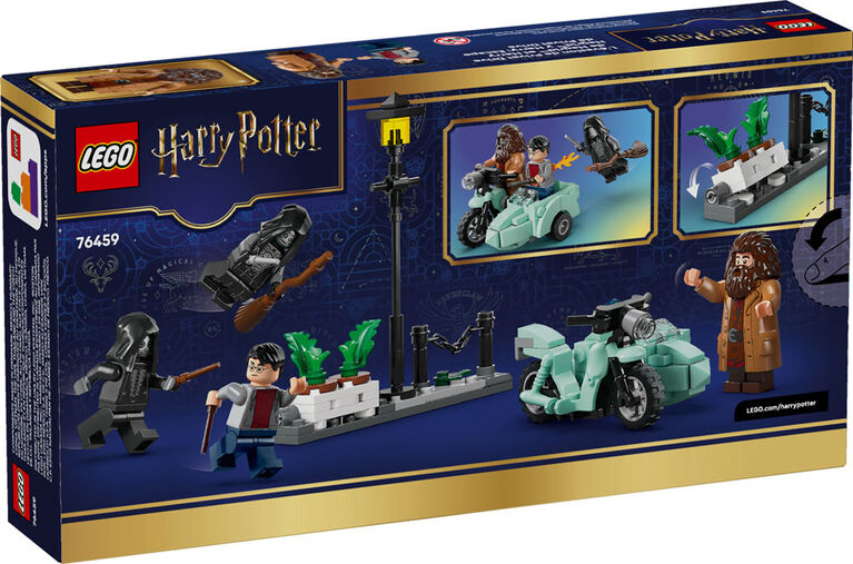 LEGO Harry Potter L'&Eacute;vasion de Privet Drive de Hagrid et Harry - Ensemble de Construction - Jouet de Moto - 76459