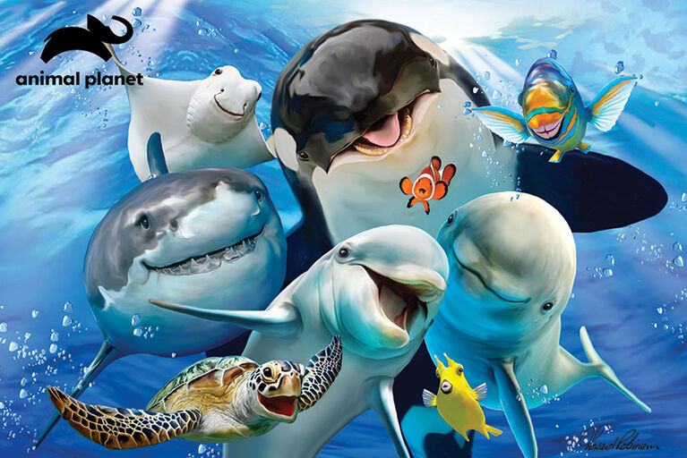 Planète Animale - Ocean Selfie - 150 pc Casse-tête Super 3D - Notre exclusivité