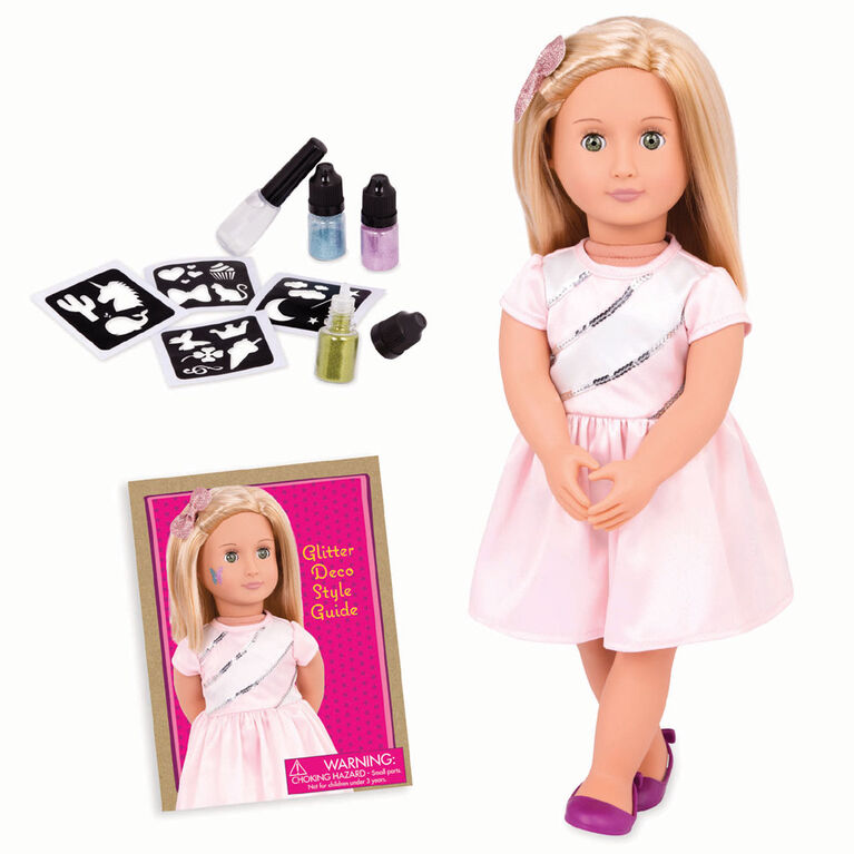 Our Generation, Rosalyn, "My Time To Shine", 18-inch Deco Doll with Glitter Tattoos