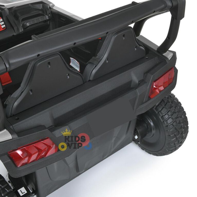 KIDSVIP 2-Seater 24V Adventure Buggy Kids' 4X4 Ride-On UTV w/ RC - Grey