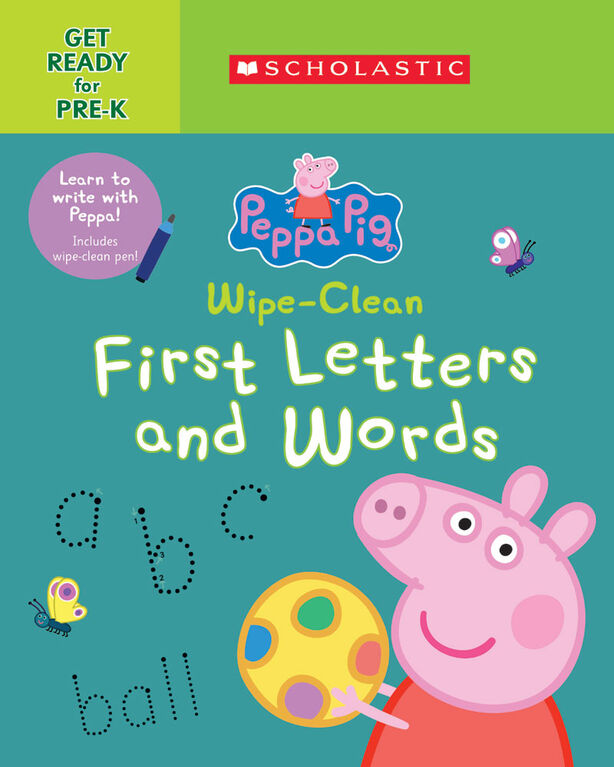 Scholastic - Peppa Pig: Wipe Clean First Letters and Words - English Edition