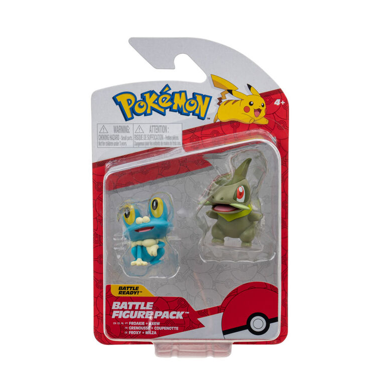 Pokémon Battle Figure 2-Pack - Axew & Froakie