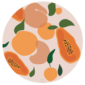 Catch All Splat Mat For Mealtime & Playtime Mess, Juicy Fruit