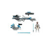 Star Wars Mission Fleet Expedition Class Obi-Wan Kenobi Jedi Speeder Chase 2.5-Inch-Scale Figure and Vehicle