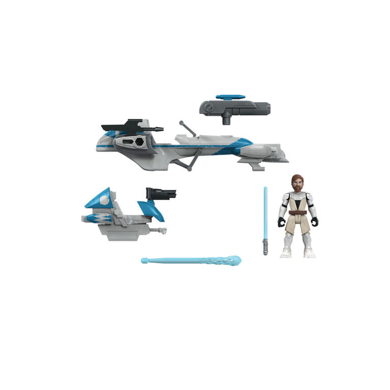 Star Wars Mission Fleet Expedition Class Obi-Wan Kenobi Jedi Speeder Chase 2.5-Inch-Scale Figure and Vehicle