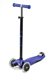 Trottinette Micro Maxi Plus Led/Bleu - Notre exclusivité