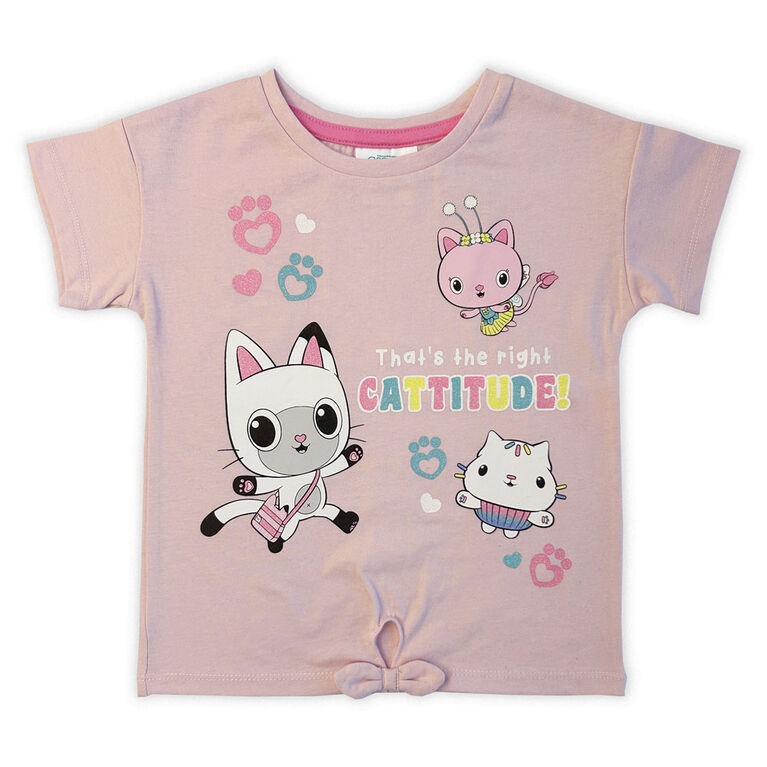 Gabby Short Sleeve Tee - Pink 2T