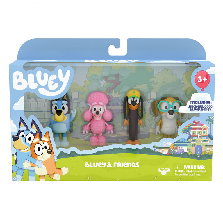 Bluey Figure 4 Pack - Friends Pack