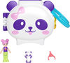Polly Pocket Dolls and Playset, Mini Travel Toys, Pet Connects Panda