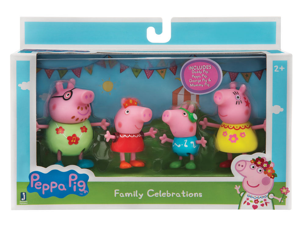Peppa pig plush family 4pk outlet
