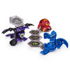 Bakugan Starter Pack 3-Pack, Darkus Cloptor, Collectible Action Figures