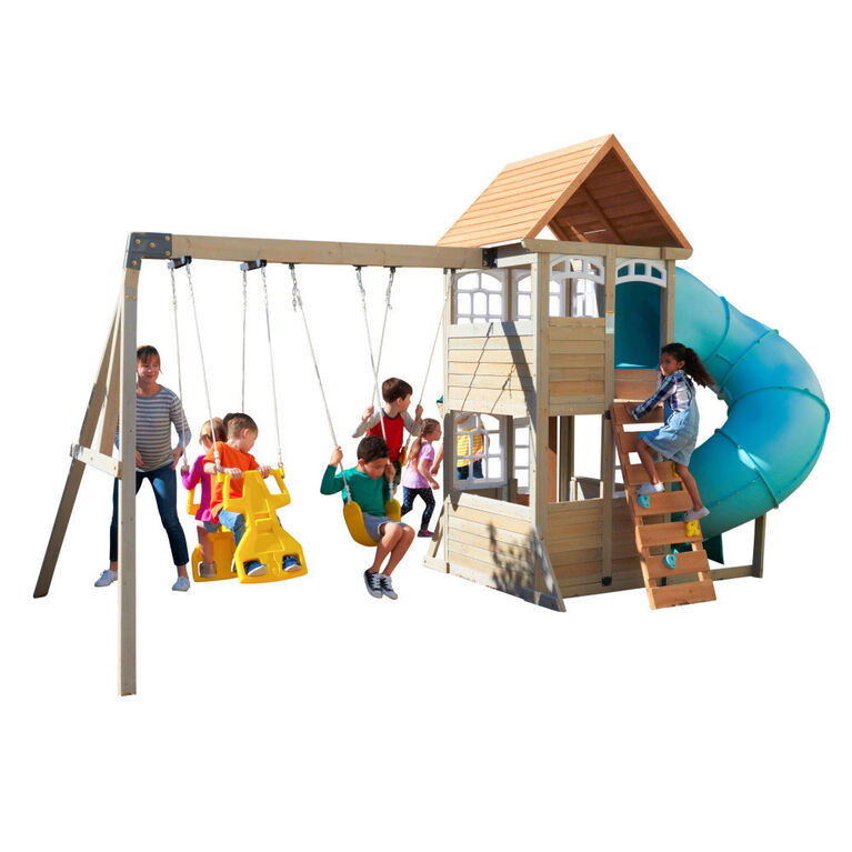 KidKraft - Montauk Wooden Swing Set / Playset - R Exclusive