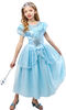Rubies Blue Princess Costume Dress with Silver Tiara, Girls Extra Small (Size 4-5)