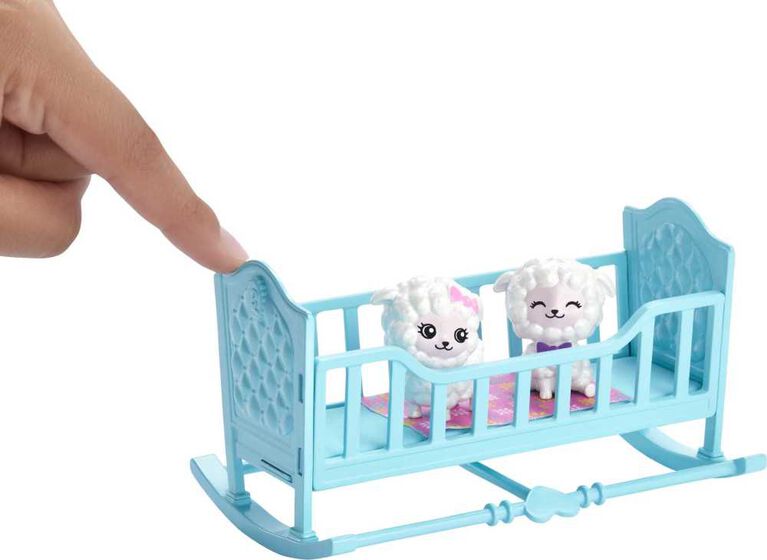 Barbie-Skipper and Lambs-Box, stroller