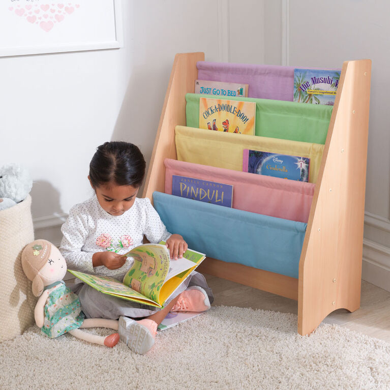 Kidkraft Sling Bookshelf Pastel Natural Toys R Us Canada