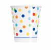 Rainbow Polka Dots 9oz Paper Cups 8 pieces