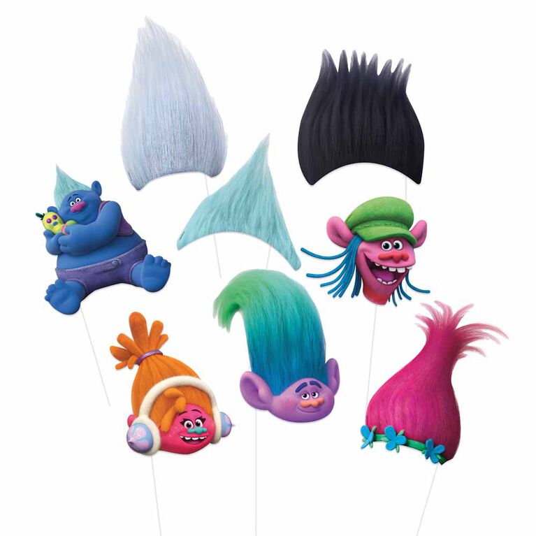 Trolls Photo Booth Props, 8 pieces