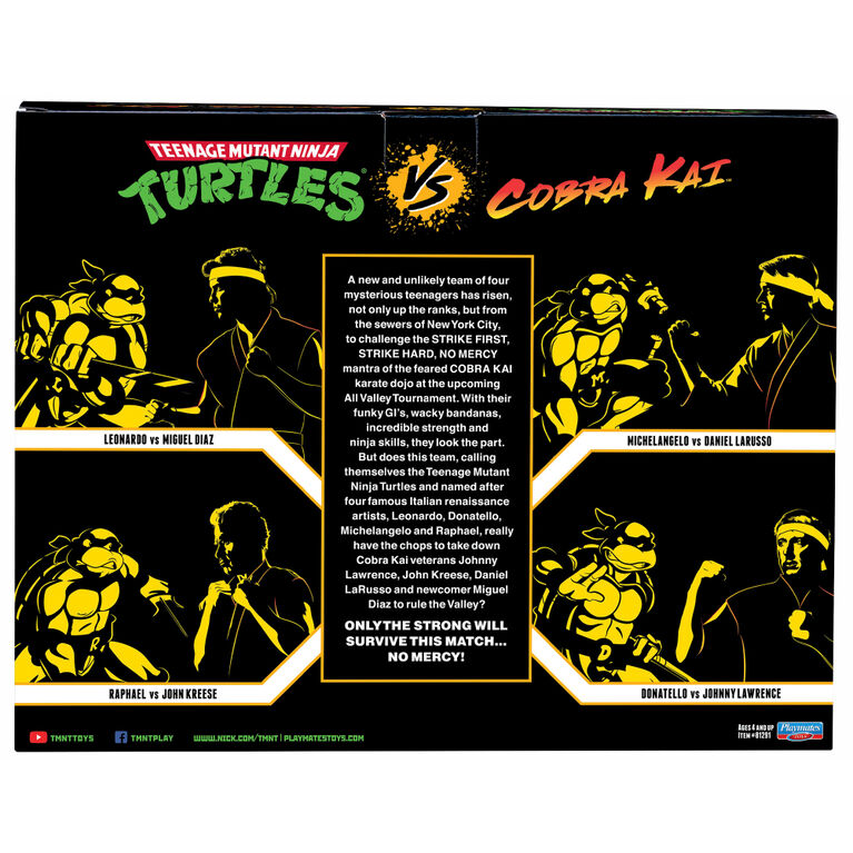 Teenage Mutant Ninja Turtles vs Cobra Kai:  - Leonardo vs Miguel Diaz - 6" Figures (2-Pack)