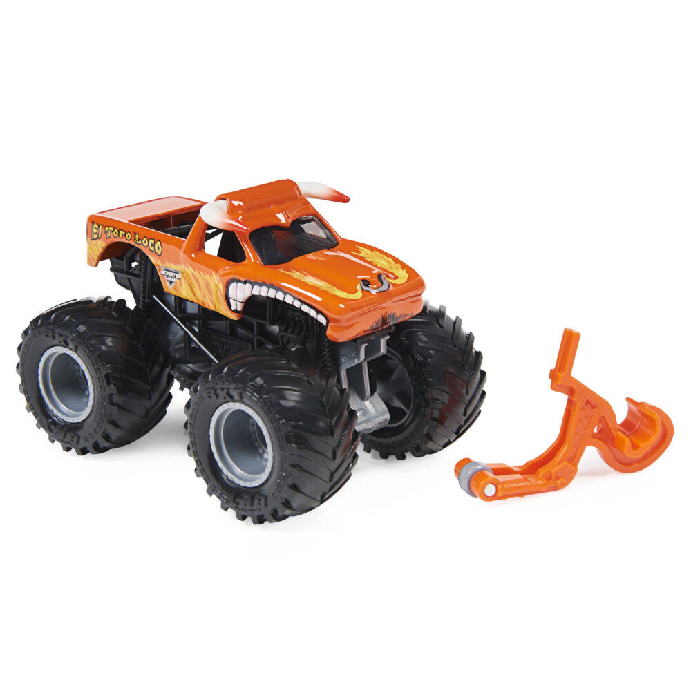 Monster Jam, Official El Toro Loco Monster Truck, Die-Cast Vehicle, Retro Rebels Series, 1:64 Scale