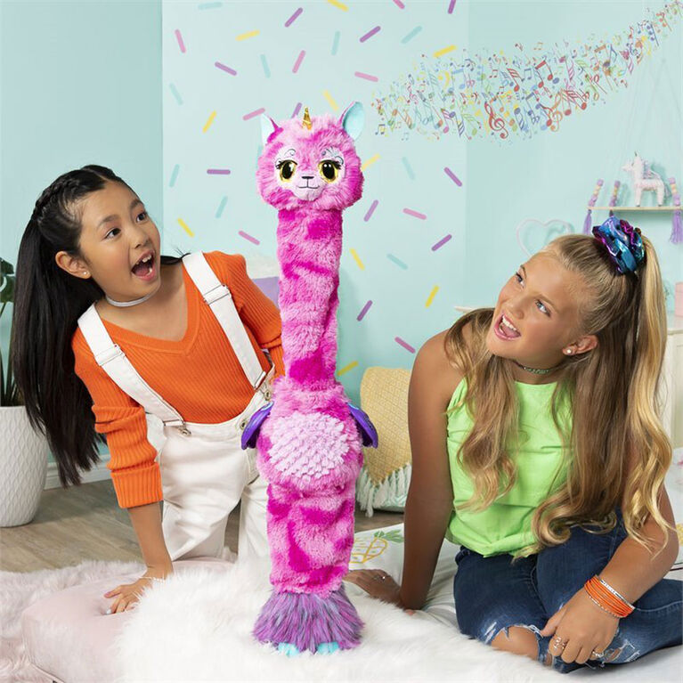 Hatchimals WOW, Hatchimal interactif Llalacorn de 81,30 cm avec oeuf à faire éclore plusieurs fois (les styles peuvent varier)