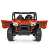 KIDSVIP Buggy d'aventure 2 places 24 V pour enfants 4X4 UTV porteur avec RC - Rouge
