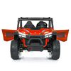 KIDSVIP Buggy d'aventure 2 places 24 V pour enfants 4X4 UTV porteur avec RC - Rouge