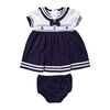Rock a Bye Baby 2 Piece Dress Set:Navy Sailor 3-6M