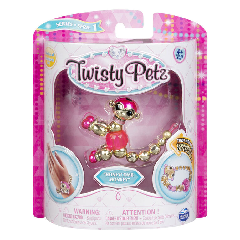 Twisty Petz - Bracelet pour enfants Honeycomb Monkey.