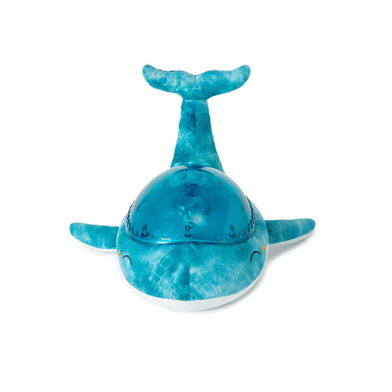 Cloud b Tranquil Whale Bundle w/Baby Plush Rattle Blue Night Light w/ Under Water Effect and Music