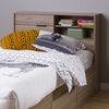 Fynn Twin Bookcase Headboard Rustic Oak