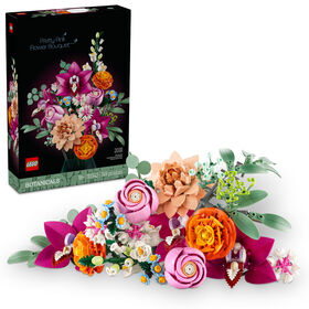 LEGO Botanicals Pretty Pink Flower Bouquet Floral Decor, Nature Gift Building Kit for Adults 10342